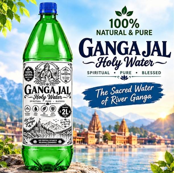 ter 2L Gangajal – Shuddh Ganga Jal | Sacred Holy Water for Puja & Religious Rituals