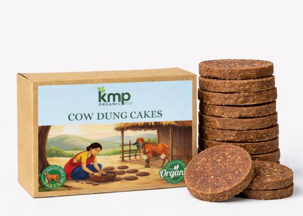 kmporganic cow dung cake/kande/upla for havan & pooja,.Agnihotra & Spiritual Rituals