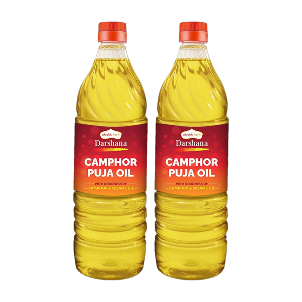 Shubhkart Darshana Camphor Puja Oil 900 ML (Pack of 2)