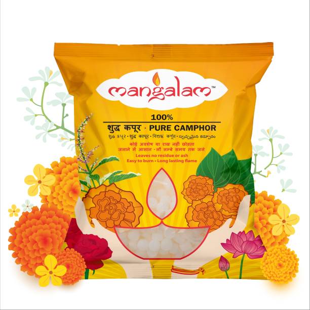 MANGALAM Camphor Tablet 500g Pouch - Pack of 1