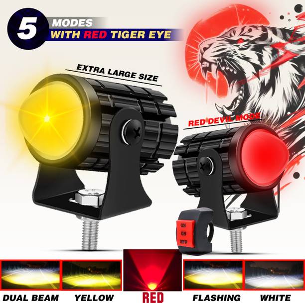 automunk Motorcycle and Car Light Led White , Yellow And Devil Eye Fog Lamp Motorbike, Car LED (12 V, 36 W)