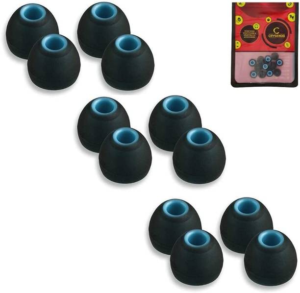 Crysendo Soft Silicone Eartips Compatible with Sennheiser Skullcandy Samsung Sony JBL Mi Over The Ear Headphone Cushion