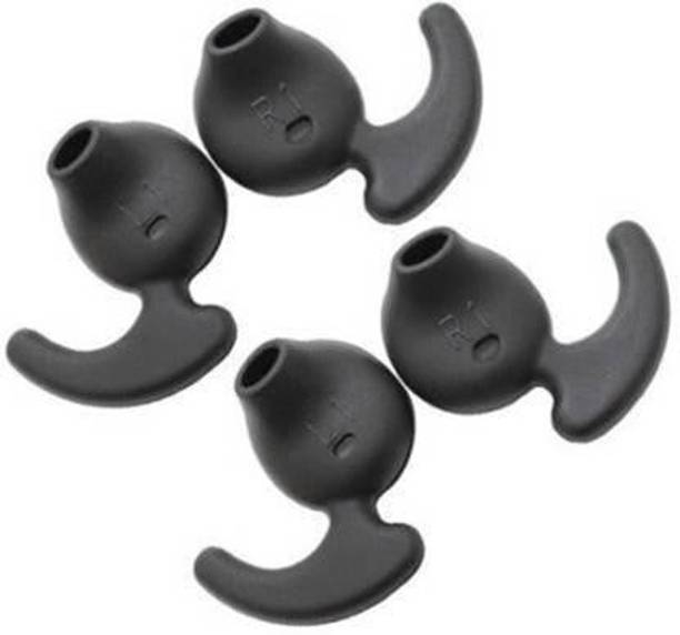 BUMTECH 4 pcs ( 2 Pair Black ) Earbuds Silicone Replacement Ear Tips In The Ear Headphone Cushion In The Ear Headphone Cushion (Pack of 2, Black) In The Ear Headphone Cushion