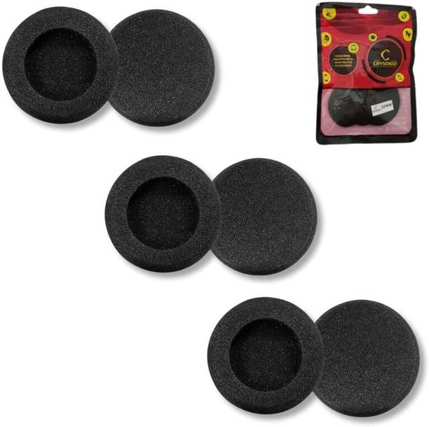 Crysendo Headphone Cushion for Plant-ronics C320-M / 60mm | 10mm Extra Thick Replacement Over The Ear Headphone Cushion