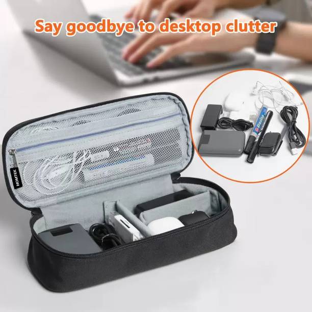 HOMTEK Nylon Zipper Headphone Pouch For Universal