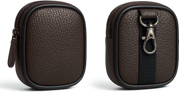 हिकले लेदर जिपर ईयरबड्स केस  फॉर Universal, EarBuds, AirPods