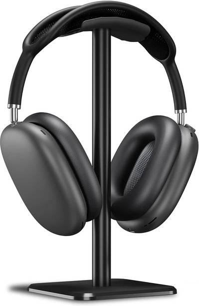 OIVO INDIA Black Headset Holder with Aluminum Supporting Bar Flexible Headrest Headphone Stand