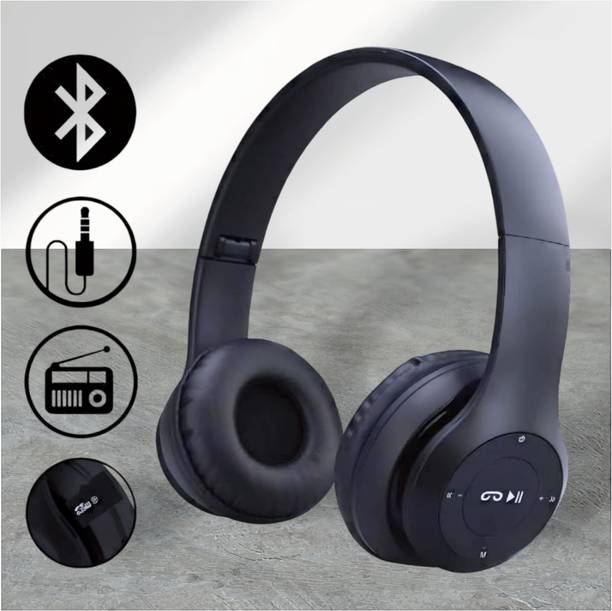 house of common Extended Battery Performance Headphones with Mic & Great Sound_E9 Bluetooth & Wired