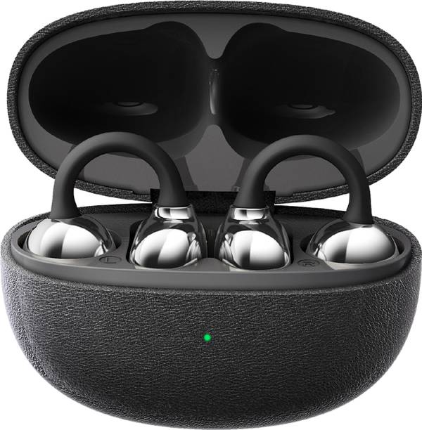 Earkit Wireless Open-Ear Clip-On Earbuds with Deep Bass, 50H Playtime Bluetooth 5.4-7 Bluetooth Gaming