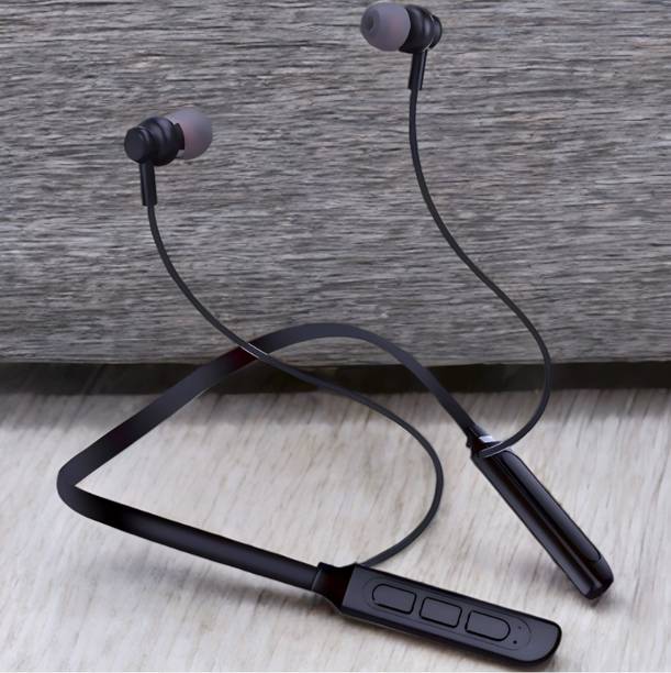 house of common Long Playtime Bluetooth Neckband with Deep Bass and Noise Reduction_GB Bluetooth & Wired