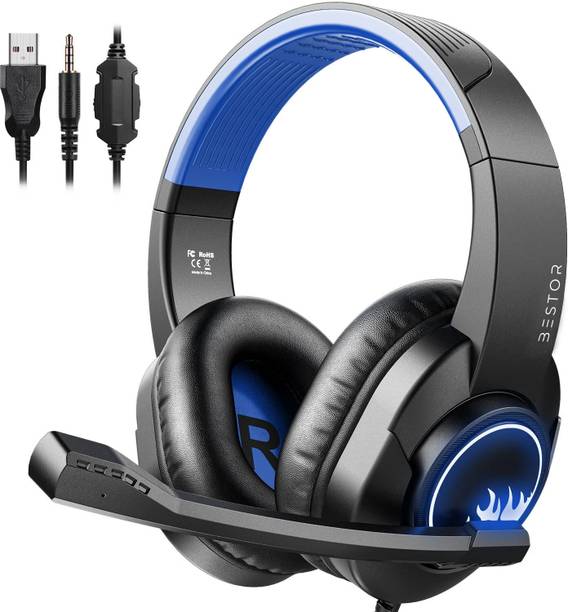 Bestor Wired Gaming Headset with Mic 3.5mm Jack Comfortable With Design for PC, Laptop Wired Gaming