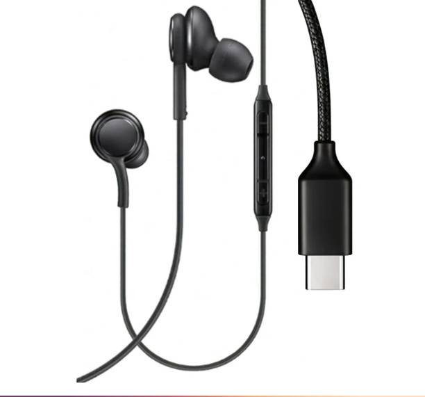 qoviq original Type C Wired Earphone for AKJ with Stable Connection & Deep Bass Sound Wired