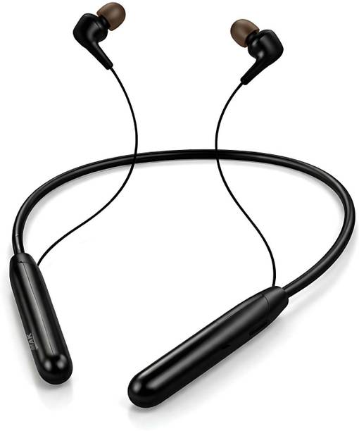 MAK Premium Bluetooth Neckband With Fast Charge, Deep Bass & Comfort Bluetooth