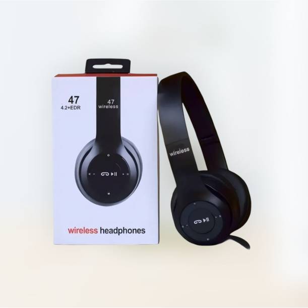 AIZINA Foldable Bluetooth Stereo Headphones with Mic & SD Card_QT Bluetooth & Wired