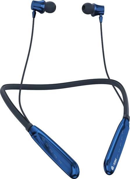 Aroma NB119 Titanium Pro Upto 100 Hr Playtime*,ENC,Fast Charging,Dual Pairing Neckband Bluetooth