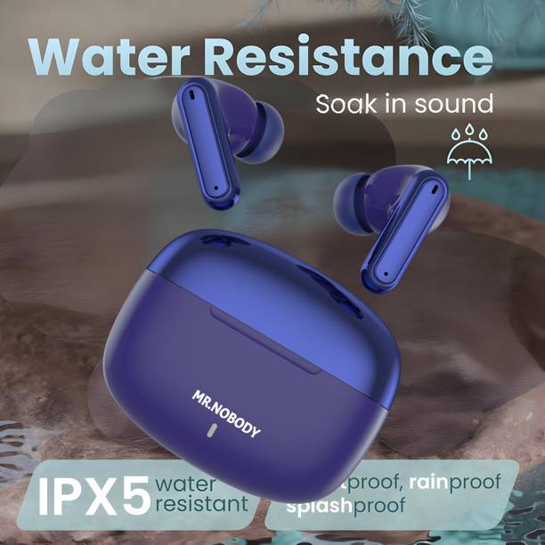 MR.NOBODY Ultrabuds with Latest BT v6.0,40Hr Playtime,13mm Dynamic Drivers,Rich Bass A848 Bluetooth