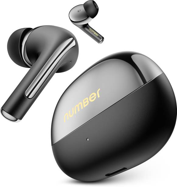 Number Navo Buds X3 w/ 50H Playtime, Dual Pairing, 13mm Speakers, ENC, 45ms Low Latency Bluetooth