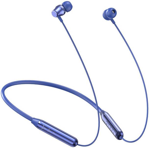 CARRON CH-4 Enco Fire - 48 Hour Playtime Bluetooth Headphone Neckband Earphone (Blue) Bluetooth