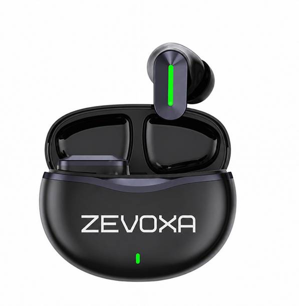 ZEVOXA FlyPods Immersio Dolby Audio 3D Soundstage Deep Bass Wireless Earbuds (Black-11) Bluetooth