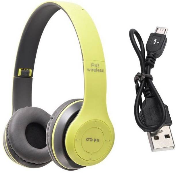 icall New P47 With Mic & FM+SD Card Support With 6 Hour Battery Backup Bluetooth