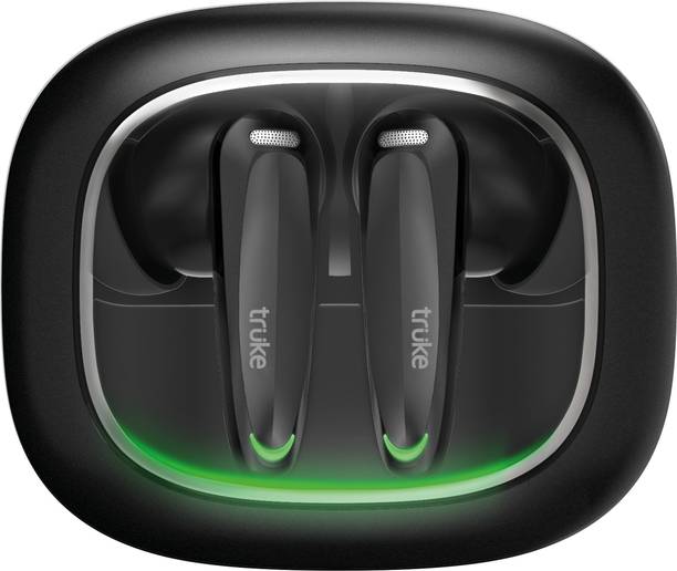 truke BTG Crystal Buds with Spatial Audio, Dual Pairing,68Hrs Battery, 4Mic ENC, 5.4v Bluetooth Gaming