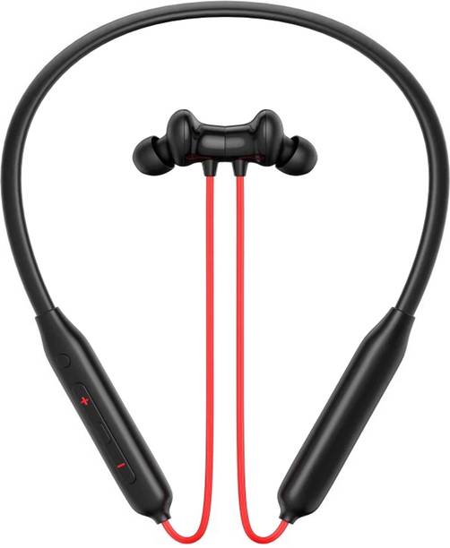 Qvee Bullets Q2 - MAGNETIC POWER OFF/ON 48Hr Playtime Headphone Neckband Earphone-40 Bluetooth Gaming  (Red, In the Ear)