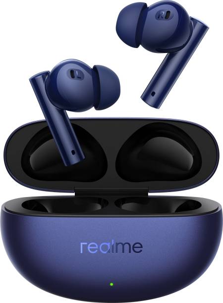 realme Buds Air 5 with 50dB ANC, 12.4mm Dynamic Bass Driver and upto 38 hours Playback Bluetooth Headset