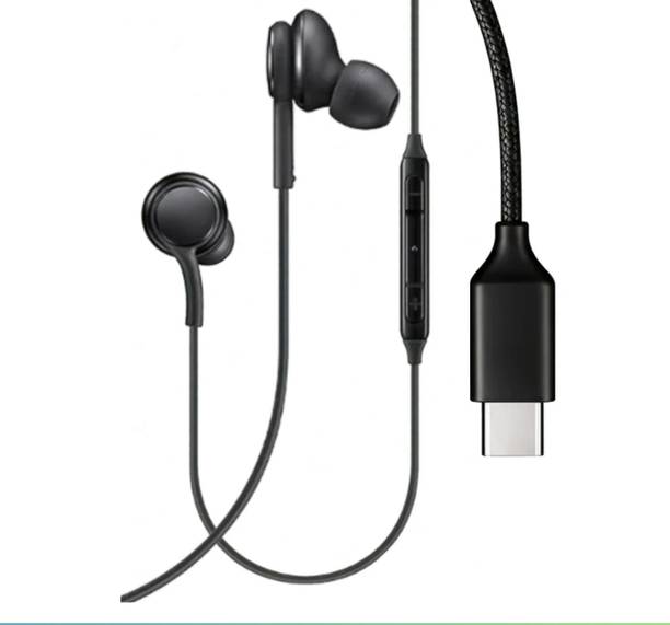 qoviq original Type C Wired Earphone for AKJ with Clear Audio & Strong Cable Wired