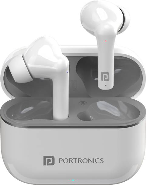 Portronics Harmonics Twins S6 Smart TWS Earbuds with 50Hrs Playtime Bluetooth Headset