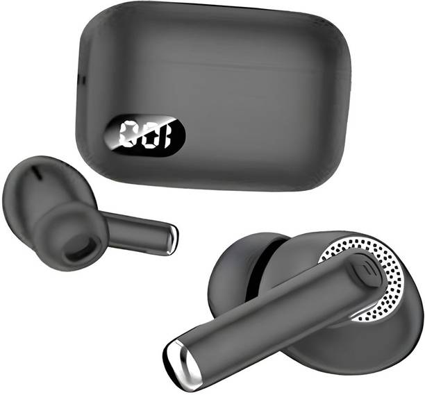 MSNR AirBuds RB-151 with 48Hrs Payback Music, with ENC & 11.2mm Drivers (Black8) Bluetooth