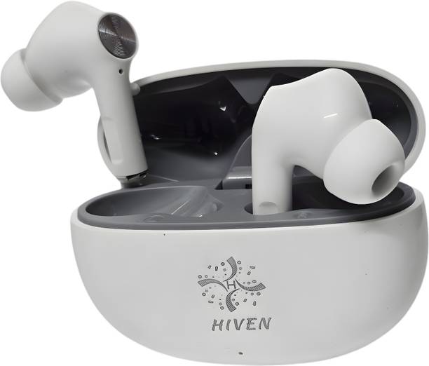HIVEN In-Ear Headphones with Immersive Deep Bass, HD Sound, and Smart Touch Controls Bluetooth