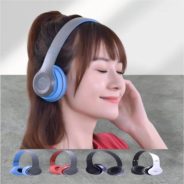 AIZINA Foldable Noise-Reducing Headphones with Mic & SD Card Support_FC Bluetooth & Wired