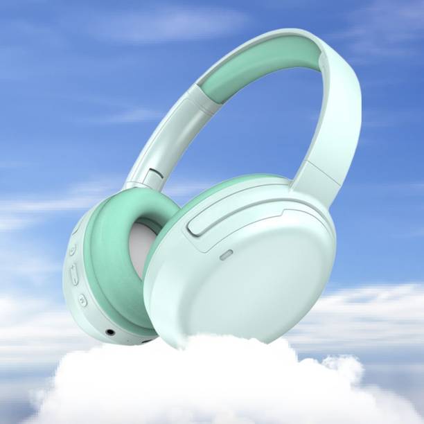 MECKWELL 40H Play Super Bass ANC BT Wireless Headphone with Mic Foldable Design & Aux P32 Bluetooth & Wired