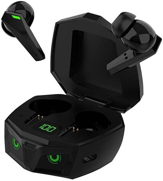 Life Like Owl Eye Breathing Light Gaming Wireless Earbuds Earphones With Mic Bluetooth
