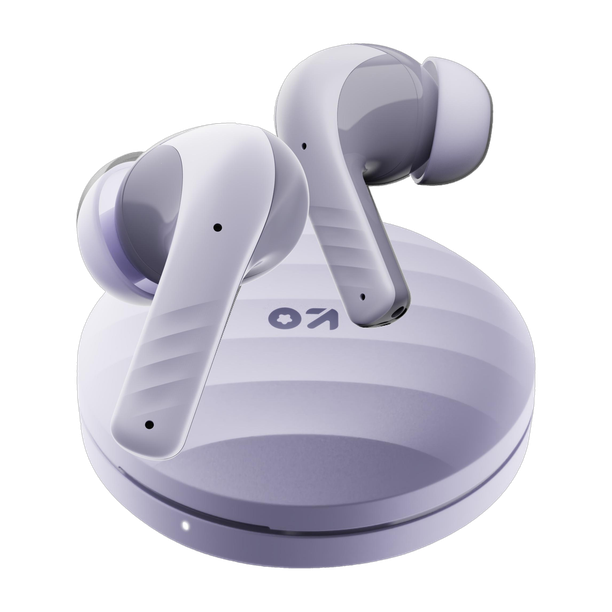 GOBOULT W35 with 48 Hrs Battery Life,4 Mic ENC, Wavy Shell Design, 5.4v Bluetooth Gaming