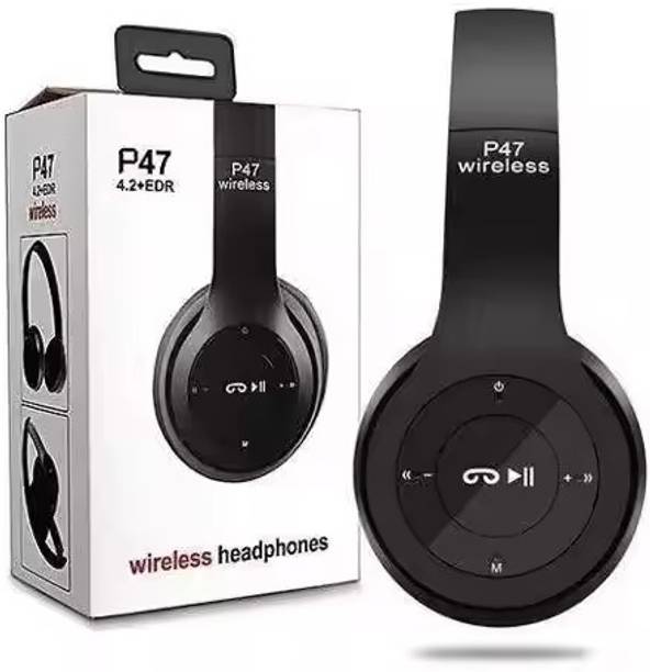 DXONE Premium Trendy Wireless Bluetooth Headset with Deep Bass Bluetooth & Wired