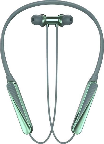RED WIRED Bluetooth Headphone - 100Hours Playtime Wireless Neckband headphones Earphone-8 Bluetooth Gaming