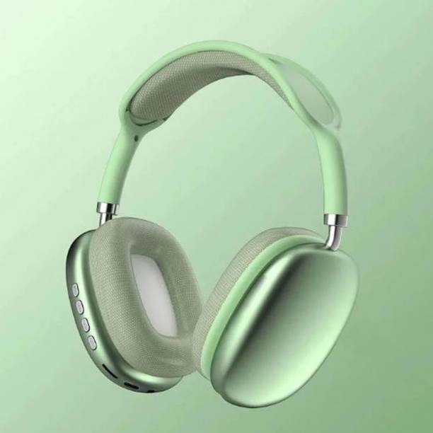 Vibronix P9 Wireless Bluetooth Gaming Headset with Noise Cancellation Mic (Green, On-Ear) Bluetooth Gaming