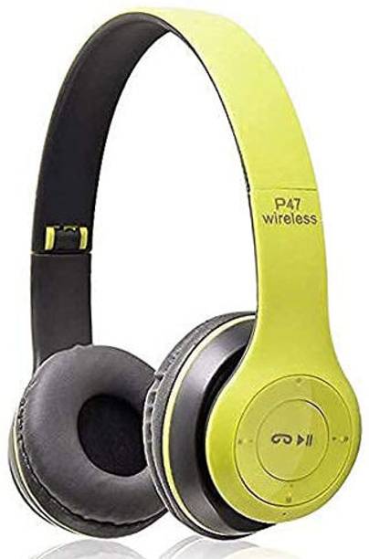 Techpunch 100% SPLASH PROOF PREMIUM QUALITY WIRELESS HEADPHONE WITH MIC FOR CALLING. Bluetooth & Wired