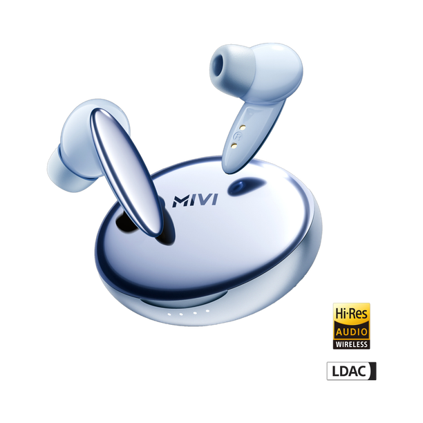 Mivi Superpods Opera, 60Hrs PT, Spatial Audio, Hi-Res & LDAC, 3D HD Audio, Fast Chg. Bluetooth