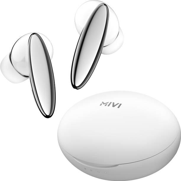 Mivi DuoPods Beat ,60 Hours, 13mm Bass, AI-ENC, IPX 4.0, BT v5.3 earbuds Bluetooth