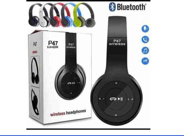 jinzs P47 Wireless Bluetooth Headphones with FM RadioE339 Bluetooth without Mic