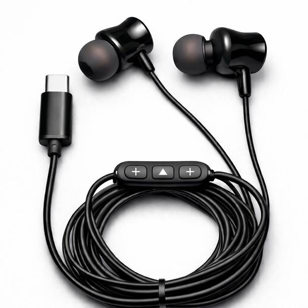 RSTEQ C Type Magnetic Wired Earphone With ENC Mic Dolby HD Sound & Button Control Wired Gaming