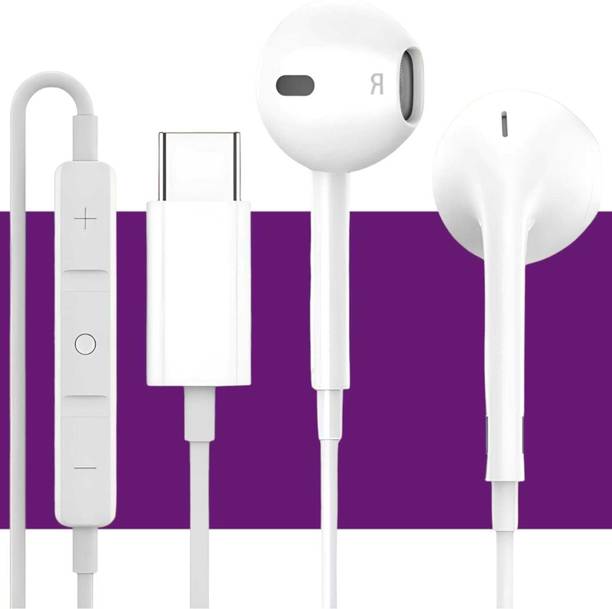 MJN Type C Handsfree with Mic-Galaxy A05s/Z Flip5/Z Fold5/A34 5G/A14/A04[23] Wired