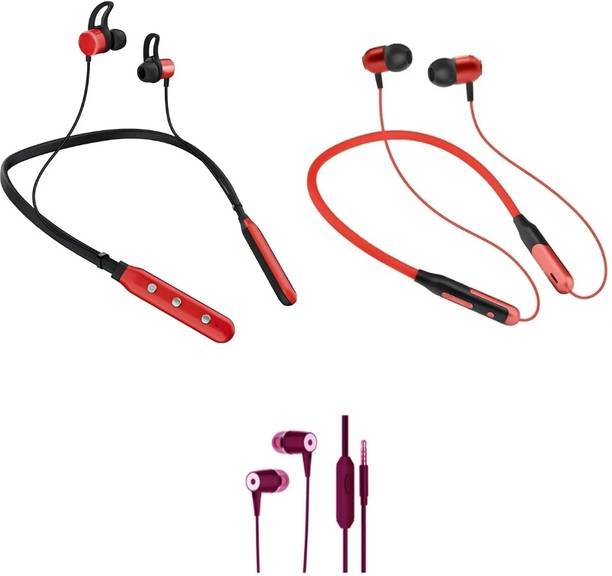 LEVELPLUS Bluetooth Music N3 & Jazz With Sl Cap Neckband Combo 45 Hours Playtime Bluetooth