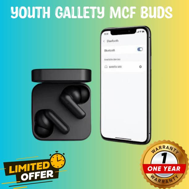 GT GLO TIME WIRELESS MCF TWS Buds with 45 dB Ultra Bass Technology & upto 20Hrs V.A05 Bluetooth & Wired