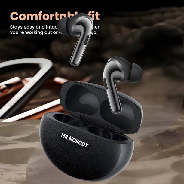 MR.NOBODY Ultrabuds with Latest BT v6.0,40Hr Playtime,13mm Dynamic Driver,Rich Bass N59 Bluetooth
