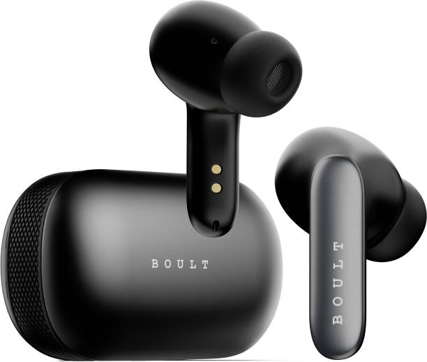 Boult Audio Y1 Pro with Zen Quad Mic ENC, 60Hrs Battery, Fast Charging, Knurled Design, 5.3v Bluetooth Headset