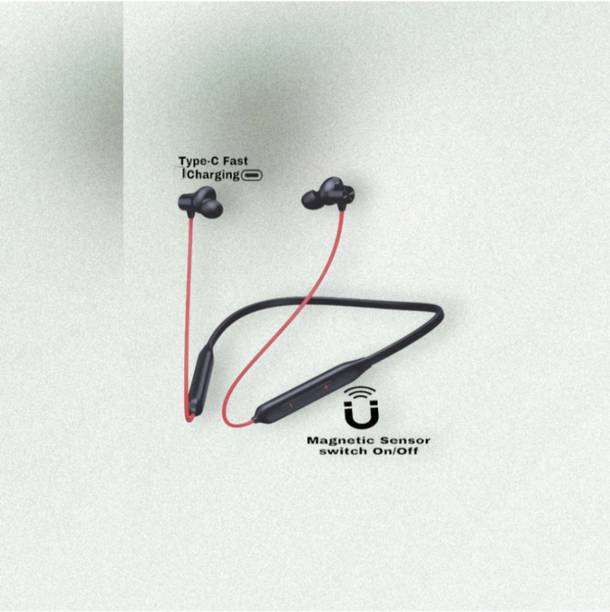 GDS Bullets Wireless Z2 with Fast Charge, 64 Hrs Battery Life, Earphones with mic_BW Bluetooth & Wired