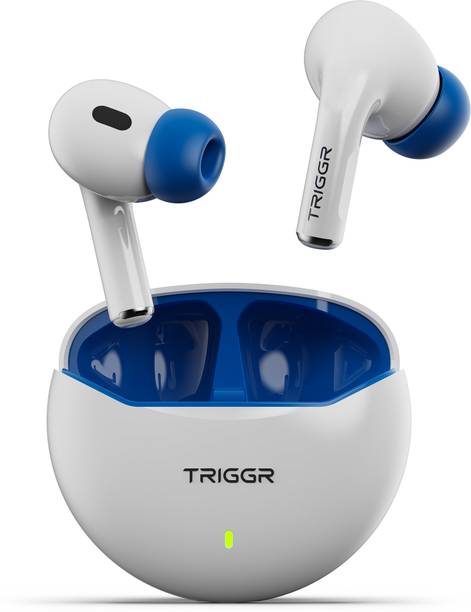 TRIGGR Rizz with 40H Playback, Spherical Design, 13mm Drivers, Rich Bass, Fast Charging Bluetooth